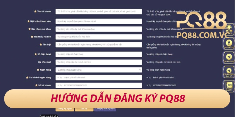 PQ88 – Sân Chơi Cá Cược Đẳng Cấp Châu Á, Thưởng 88K Mỗi Ngày 29 Hướng dẫn đăng ký PQ88 chính xác nhất